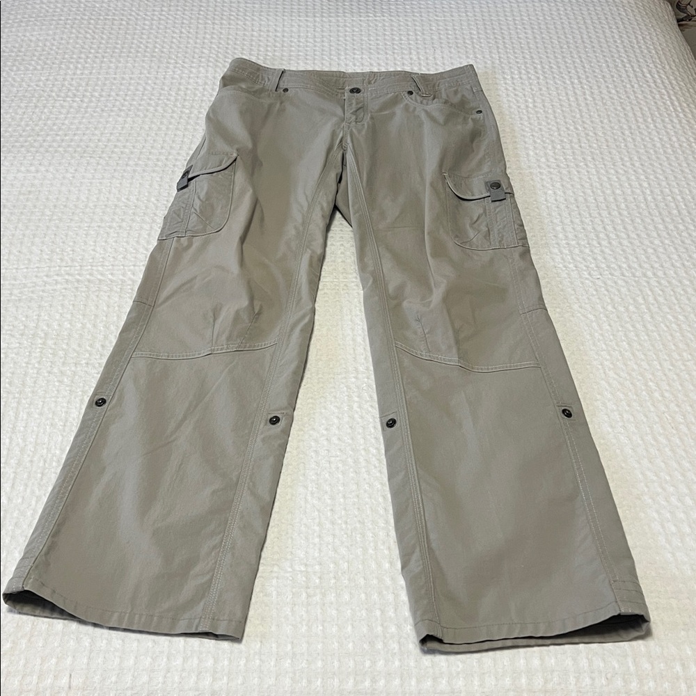 Kuhl Splash Roll-up Convertible Cargo Pants Sage Gray Color Size 10